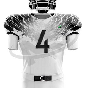 Camiseta de fútbol americano de alta calidad, precio al por mayor, uniformes personalizados para hombres, sublimación de secado rápido Unisex, ropa cómoda - Product Image 5