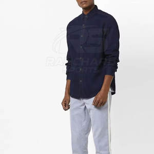 Men Vintage Look Jeans <b>Shirt</b> Long Sleeve <b>Party</b> Top Men Classic Button Up Jeans <b>Shirt</b> Everyday Work <b>Shirt</b> - Product Image 4