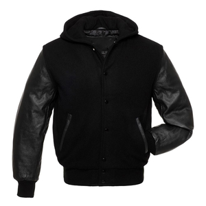 Slim Fit <b>Men's</b> Casual Baseball Varsity <b>Jacket</b> for Spring Autumn Winter High Street Hooded <b>Jacket</b> Pakistan Made Durable Fabric - Product Image 4