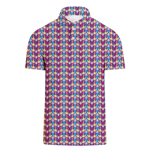 Polos para hombre, Polo de tela de punto transpirable, Polo estampado Anti-Pilling 100 por ciento de algodón, Polo de talla grande para hombre - Product Image 1