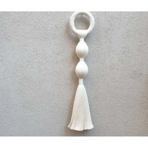 MILPA Bohemian <b>Macrame</b> Wall Weaving Handmade 1-Piece Hanging <b>Art</b> for Modern Living Rooms Tassel Patterned Design for Home Decor - Product Image 2