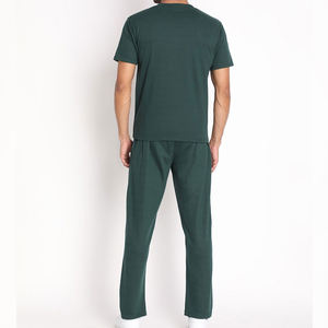 Logotipo personalizado Entrenamiento Gimnasio 100% Algodón Verano Chándales 2 Piezas Conjuntos Alta Calidad Bulk Jogger Hombres Chándales Set - Product Image 5