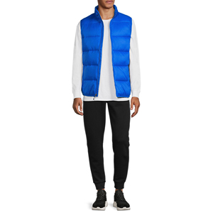 Chaleco acolchado de invierno informal para hombre al por mayor, abrigo exterior sin mangas de algodón transpirable con logotipo personalizado y cierre de cremallera a prueba de viento - Product Image 2