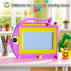 Tableau magnétique éducatif en plastique pour enfants avec outils d'écriture, en emballage boîte, vente en gros - Product Image 3