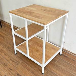 Soporte de Impresora Convertible Moderno KMI68002 con Compartimento para CPU, Escritorio para Computadora con Estructura de Madera Natural y Hierro - Product Image 6