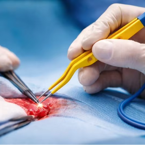 Forceps bipolaires à baïonnette plaqués or de haute qualité, instrument chirurgical réutilisable - Product Image 5