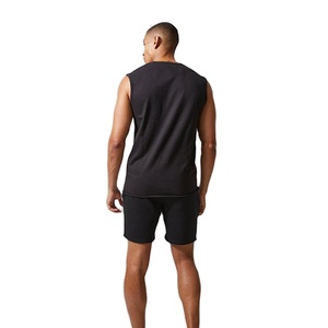 เสื้อกล้ามวิ่งออกกำลังกาย ใส่สบาย ทรงเข้ารูป น้ำหนักเบา ระบายอากาศได้ดี เป็นมิตรกับสิ่งแวดล้อม ผลิตจากโพลีเอสเตอร์/คอตตอน คอเสื้อยาว สำหรับผู้ชาย - Product Image 3