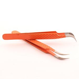 Pinzas profesionales japonesas para extensión de pestañas de acero inoxidable, Etiqueta Privada, Punta puntiaguda no corrosiva de alta calidad - Product Image 4