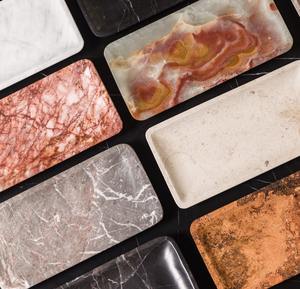 Bandeja de tocador de baño de mármol blanco Premium, almacenamiento elegante para joyería, maquillaje, cuidado de la piel, soporte de Perfume, bandeja decorativa - Product Image 3