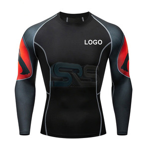 Camisa de compresión de manga larga Rash Guard para hombre de calidad superior, ropa deportiva de secado rápido, ropa para correr, ropa para correr para entrenamiento - Product Image 1