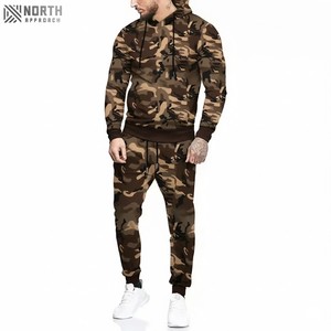 Ropa de calle personalizada para hombre, jersey de camuflaje de alta calidad, chándal, pantalones de chándal personalizados, Conjunto de sudadera con capucha, chándales desgastados por el sol - Product Image 1