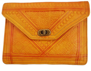 Portefeuille pour femme en cuir véritable de style marocain avec serrure dorée Porte-monnaie moyen fait à la main OEM disponible 10 pièces - Product Image 3