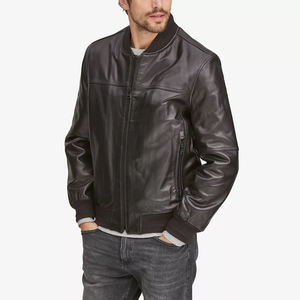 Chaquetas de Cuero para Hombre de Alta Calidad al por Mayor, Chaqueta Profesional de Manga Larga 2026 - Product Image 1