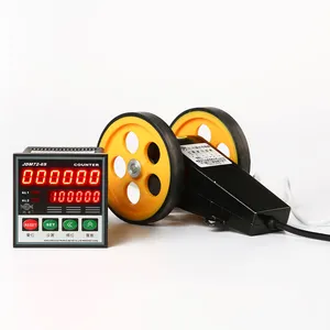 Industri 6 digit digital panjang counter meter dengan panjang mengukur encoder roda