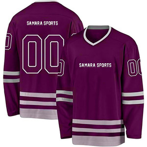 Sudadera con capucha de hockey con bordado en blanco de último diseño, camiseta de hockey sobre hielo con sublimación personalizada para niños y adultos - Product Image 1