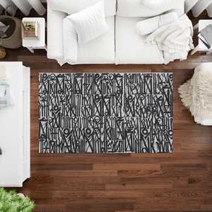 Graffiti Runner <b>Rug</b>, Printed <b>Rug</b> by Retna <b>Rugs</b>,<b>Chenille</b> <b>Rug</b> - Product Image 4