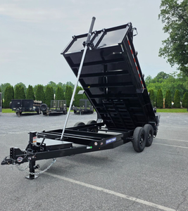 7′ X 14′ 14K HD Dump Trailer 3,955 lb. empty – 10,045 lb. payload 7,000 lb Spring Axles w/Electric Brakes - Product Image 1