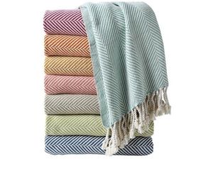 Handwoven Cotton Throw Blankets Gift <b>Bedspread</b> Handwoven Cotton Sofa Turkish Furniture Throw Cotton Throw Super Soft <b>King</b> Size - Product Image 3