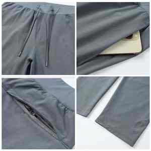 Pantalons de survêtement athlétiques pour hommes de qualité supérieure avec poches zippées, séchage rapide, pour la salle de sport, la course à pied, le jogging - Product Image 6