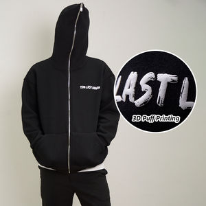 Gelan Sweats à capuche entièrement zippés Sweat à capuche épais en éponge française en coton polaire de haute qualité Sweat à capuche brodé personnalisé Sweat à capuche zippé - Product Image 1