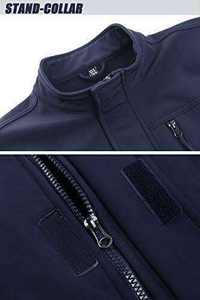 Chaqueta Táctica Softshell Personalizada para Hombre, Resistente al Agua, Cortavientos, con Cremallera de Estilo Urbano, Forro Polar y Cuello Alto - Product Image 2