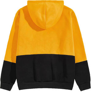 Sweat-shirt uni pour hommes, col ras du cou, épaules tombantes, grandes tailles, sweat à capuche à manches longues, hauts surdimensionnés, coton biologique OEM pour hommes - Product Image 2