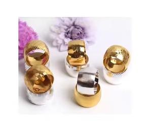 Popular servilletero dorado último diseño soporte de tejido de Metal de alta demanda para Hotel MESA DE BODA descuento decorativo en stock - Product Image 3