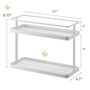 Étagères et étagères de rangement pour l'organisation des épices Ustensiles de maison et de cuisine Outils Supports de cuisine de couleur blanche en fer de la plus grande qualité - Product Image 3