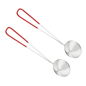 Passoire à mailles fines en acier inoxydable avec poignée en métal, fait à la main, grande vente - Product Image 1