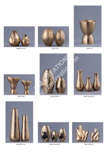 แจกันดอกไม้โลหะดีไซน์พรีเมี่ยมรูปทรงไม่ซ้ำใครและลวดลายใหม่สำหรับแนวคิดการตกแต่งที่ทันสมัย - Product Image 4