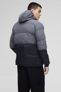 Último diseño logotipo personalizado invierno deporte al aire libre a prueba de viento impermeable cálido acolchado algodón polar acolchado hombres chaqueta acolchada - Product Image 2