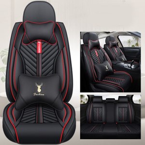 Ensemble complet de housses de siège de voiture en cuir PU, respirantes et confortables, en PVC durable, imperméables, faciles à nettoyer, adaptées à la plupart des voitures - Product Image 5
