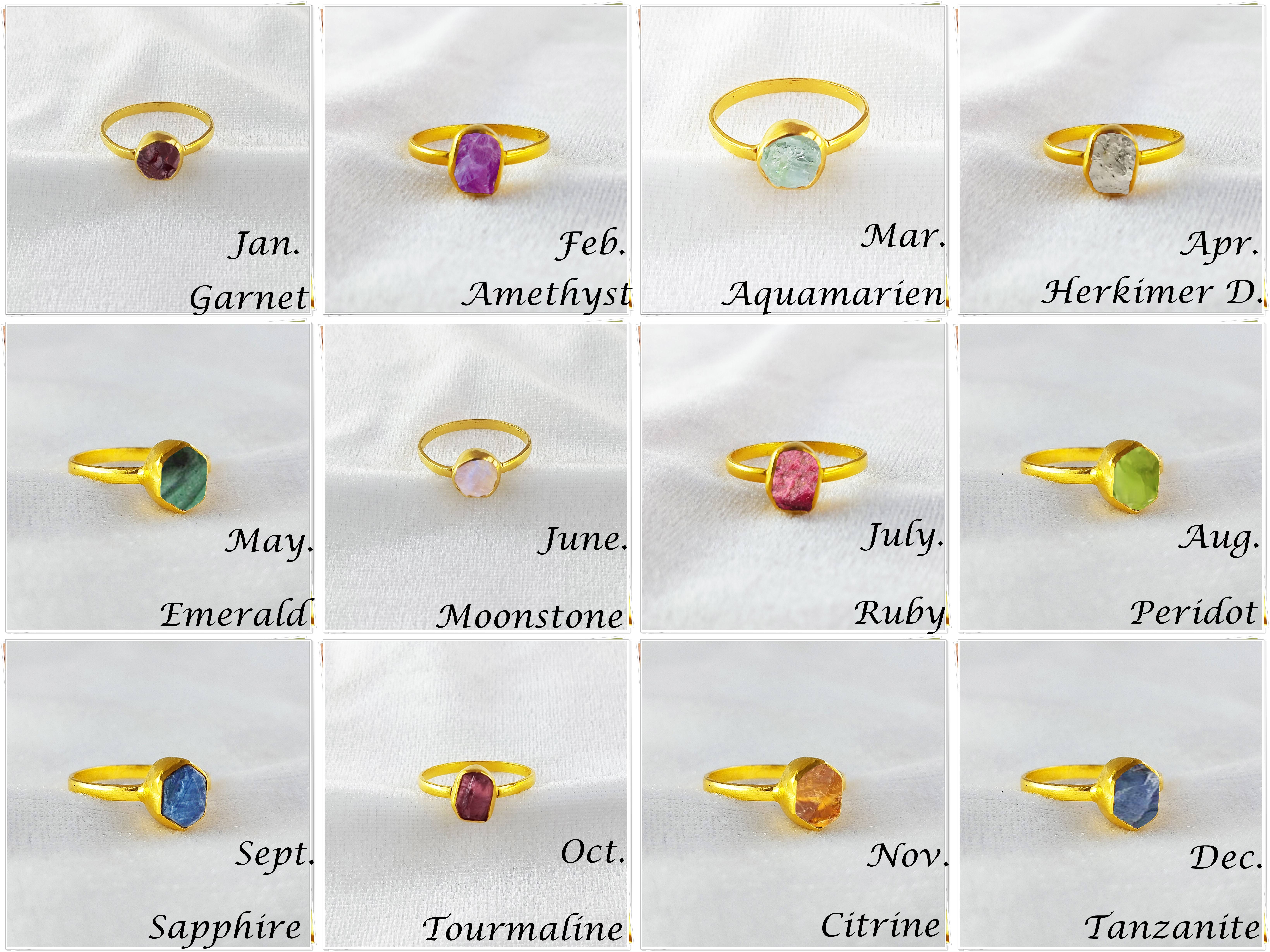 แหวนหินประจำเดือนเกิด