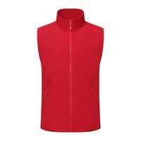 Chaleco Deportivo Personalizado OEM de Tejido Softshell, Cuello Alto, Cierre Completo, Unisex, 10 Colores, Tallas S-4XL