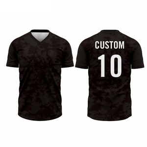 Maillot de football maillot de football maillot de football promotionnel maillot d'équipe personnalisé blanc col en v à manches courtes vêtements de sport 2025 - Product Image 1