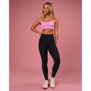 Leggings de Yoga con Estampado Ultra High-Rise y Bolsillos - Negro-Rosa Tie Dye - Product Image 6