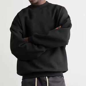 Sweat-shirt en polaire chaud unisexe pour l'hiver, style streetwear surdimensionné, logo personnalisé, production OEM en usine - Product Image 6