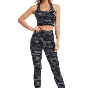 Conjunto de Yoga para Mujer al Por Mayor, Top de Moda, Transpirable, de Alta Calidad, Hecho a Medida - Product Image 1