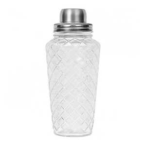 Vente à chaud, dernier design, ensemble de shakers à cocktail en verre avec couvercle en métal doré pour bar, hôtel et restaurant - Product Image 4