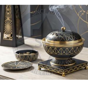 Fragancia egipcia para el hogar, soporte para incienso, difusor de Aroma, decoración, artesanías de lujo, la mayoría de las tendencias, quemador de incienso lujoso de latón 2025 - Product Image 1