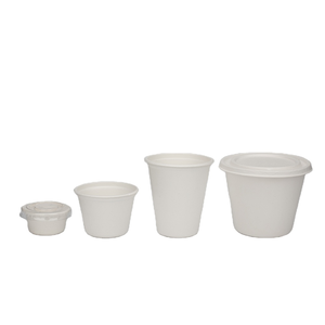 Vasos desechables de bagazo de caña de azúcar biodegradables de grado superior diseño moderno sin plástico para todos los tamaños eventos bodas bebidas - Product Image 1