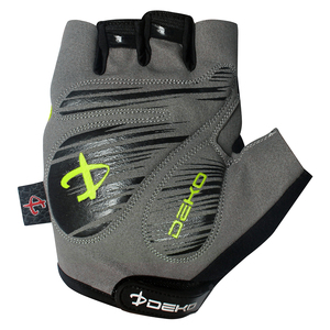 Gants de vélo mi-doigts d'été, design jaune personnalisé et matière polyester pour le vélo et le cyclisme - Product Image 5