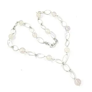 Collier en argent 925 avec perles de quartz rose plaqué or, style religieux tendance, bijoux pour femmes avec diamants et perles - Product Image 2
