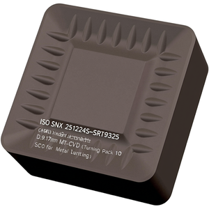 Inserto de Torneado Indexable con Recubrimiento MT-CVD ISO SNMX 251224S-SRT9325 D.9.17mm, Paquete de 10 para Corte de Metal - Product Image 2
