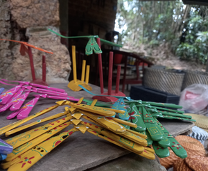 Libélula de bambú Vietnam Juguete tradicional Artesanía Equilibrio Regalo - Product Image 5