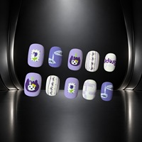 Ongles press-on professionnels faits à la main et peints à la main, design personnalisé, faux ongles réutilisables, ajustement sur mesure, prix de gros direct usine