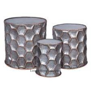 Mesa lateral y central de metal de forma redonda, hecha a mano, última llegada, centro de mesa metálico, cuencos, colocaciones y suministro de mesa potable - Product Image 6