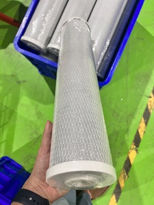 Le Vietnam a fabriqué un dispositif de purification d'eau Jumbo à 3 étapes de 20 pouces, PP-CTO-PP, pour préfiltration avec filetage en cuivre. - Product Image 6