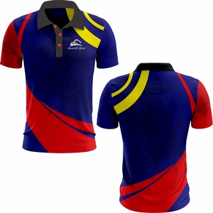 เสื้อโปโลผู้ชายเสื้อกอล์ฟพิมพ์โลโก้ได้ตามต้องการเสื้อยืดเปล่าพิมพ์ซับลิเมชันทำจากโพลีเอสเตอร์100% เสื้อยืดกอล์ฟสำหรับผู้ชาย - Product Image 3