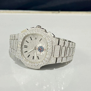 Hip Hop Pass diamant testeur Vvs Moissanite cadran rond conception mouvement automatique montres bijoux en gros - Product Image 2